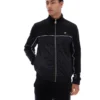 Chaqueta de terciopelo negra Higgans con cremallera completa