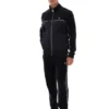 Chaqueta de terciopelo negra Higgans con cremallera completa