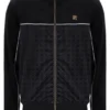 Chaqueta de terciopelo negra Higgans con cremallera completa
