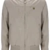 Chaqueta Dean de imitación de gamuza con cremallera completa en color caqui vintage