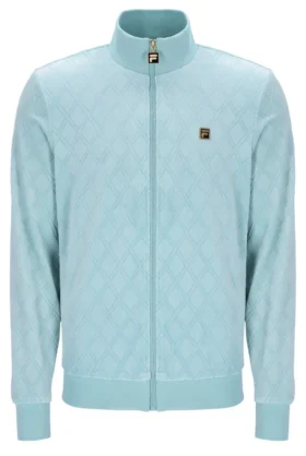 Chaqueta Hanay con diamantes en relieve en azul Sterling