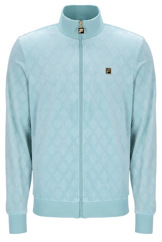 Chaqueta Hanay con diamantes en relieve en azul Sterling