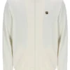 Chaqueta Hanay con relieve de rombos en color leche de coco