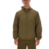 Chaqueta Ian con cremallera completa en verde oliva oscuro