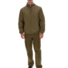 Chaqueta Ian con cremallera completa en verde oliva oscuro
