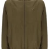 Chaqueta Ian con cremallera completa en verde oliva oscuro