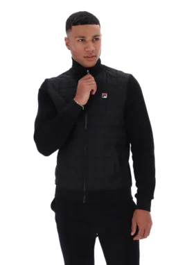 Chaqueta Moor con parte delantera acolchada en negro