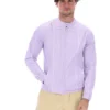 Chaqueta motera icónica Terrinda en lila pastel