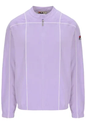 Chaqueta motera icónica Terrinda en lila pastel