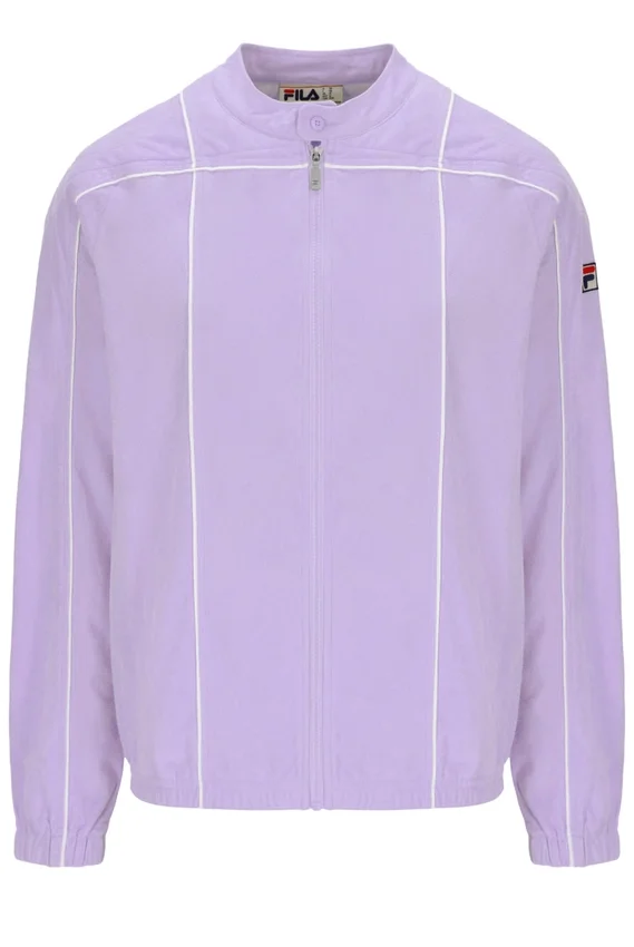 Chaqueta motera icónica Terrinda en lila pastel