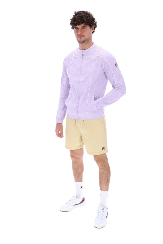 Chaqueta motera icónica Terrinda en lila pastel