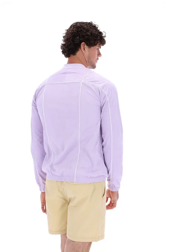 Chaqueta motera icónica Terrinda en lila pastel