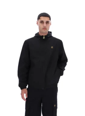 Chaqueta negra Ian con cremallera completa