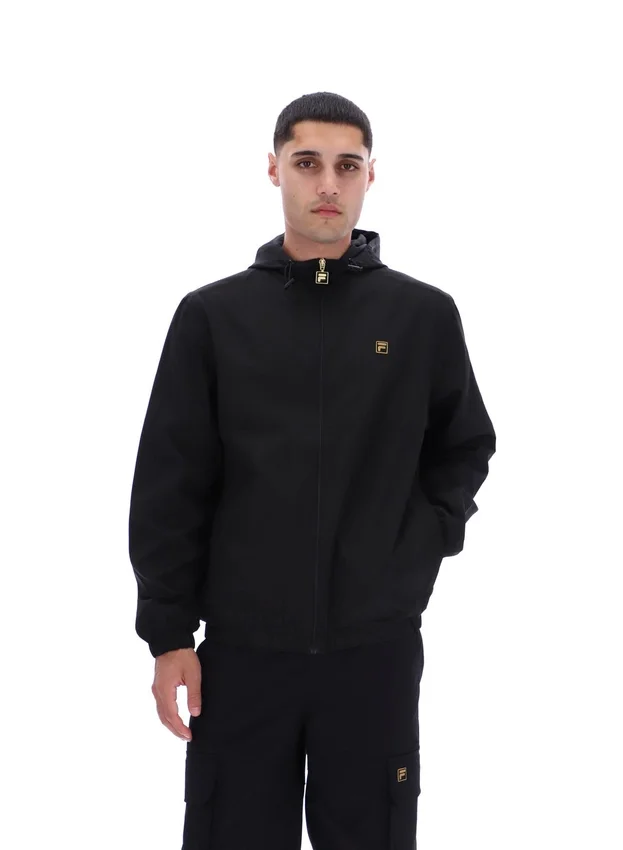 Chaqueta negra Ian con cremallera completa