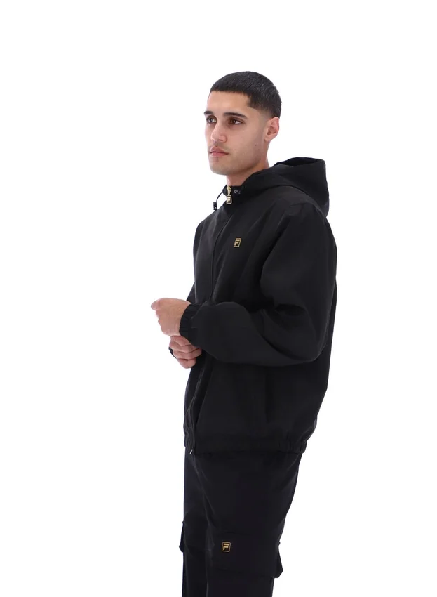 Chaqueta negra Ian con cremallera completa