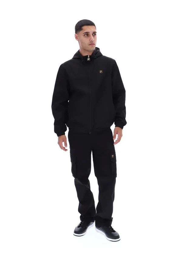 Chaqueta negra Ian con cremallera completa