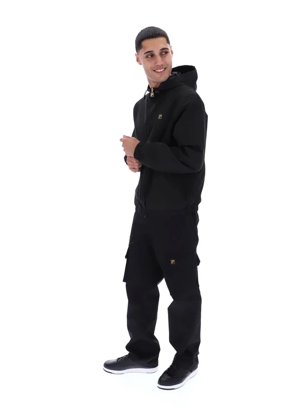 Chaqueta negra Ian con cremallera completa