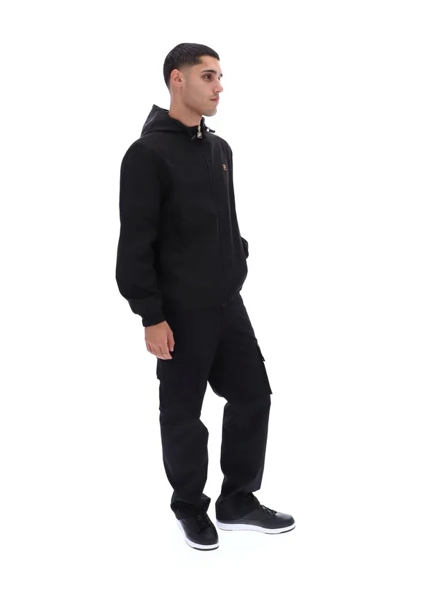 Chaqueta negra Ian con cremallera completa