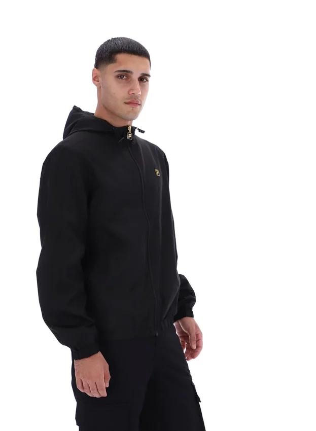 Chaqueta negra Ian con cremallera completa