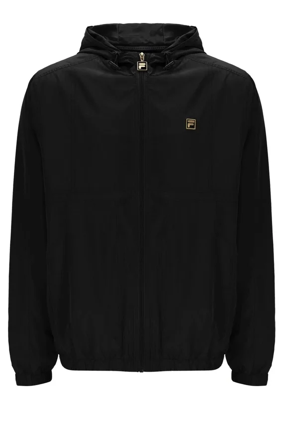 Chaqueta negra Ian con cremallera completa