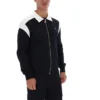 Chaqueta negra Morton con cremallera completa y paneles en contraste
