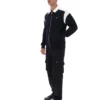 Chaqueta negra Morton con cremallera completa y paneles en contraste