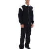 Chaqueta negra Morton con cremallera completa y paneles en contraste