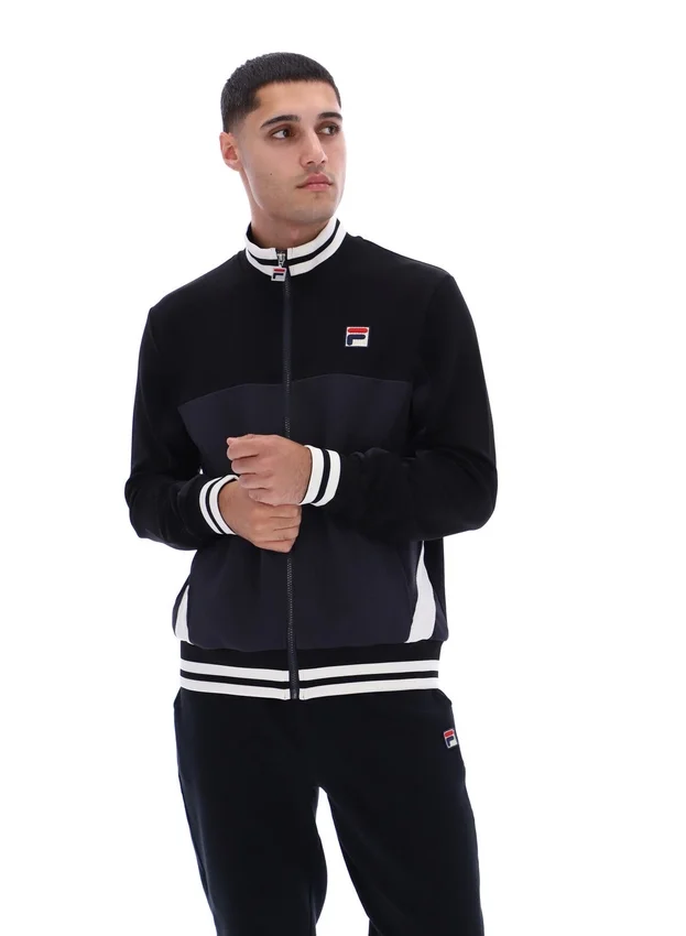 Chaqueta «Tie Breaker» con cuello de embudo en negro