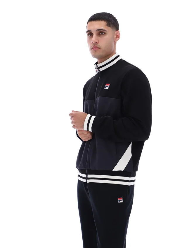 Chaqueta «Tie Breaker» con cuello de embudo en negro