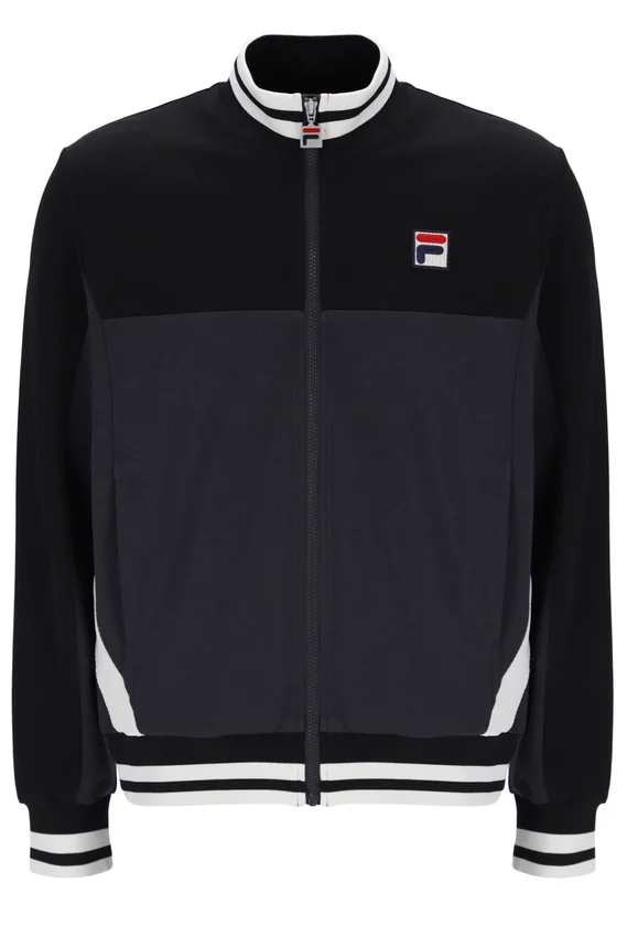 Chaqueta «Tie Breaker» con cuello de embudo en negro