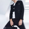 Chaqueta tipo cargo con cremallera de Athletics, negra