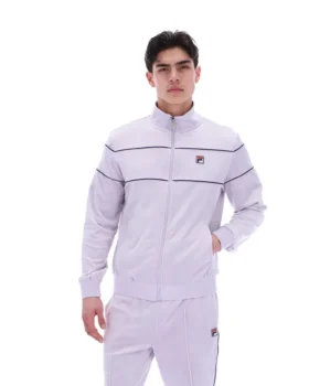 Chaquetas de chándal de velour Vittorio en color lila brumoso
