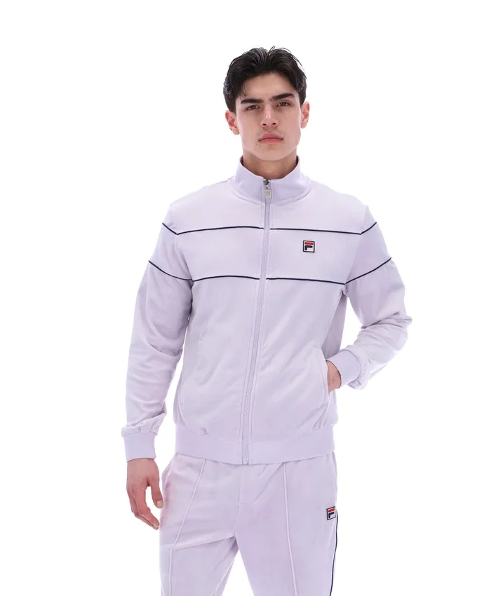 Chaquetas de chándal de velour Vittorio en color lila brumoso