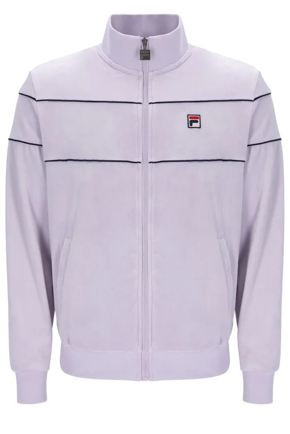 Chaquetas de chándal de velour Vittorio en color lila brumoso