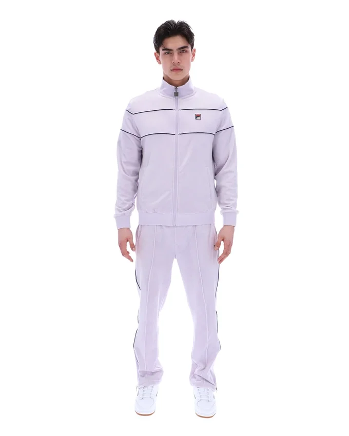 Chaquetas de chándal de velour Vittorio en color lila brumoso