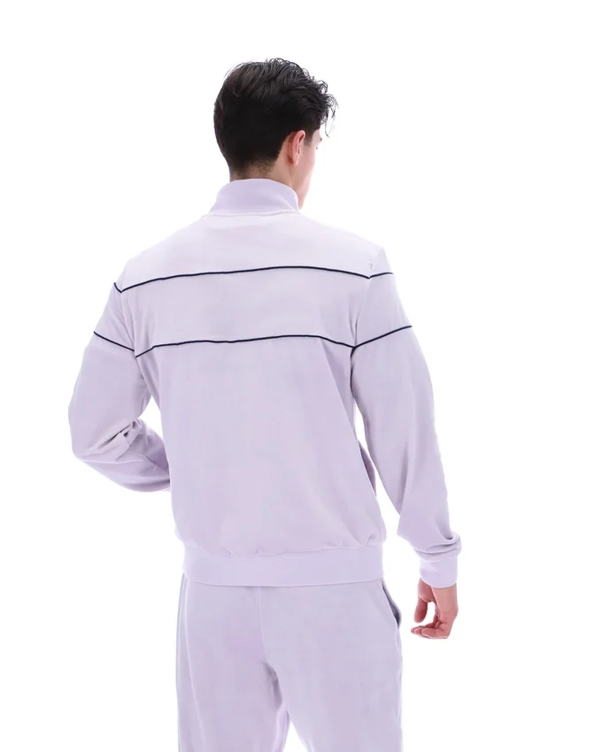 Chaquetas de chándal de velour Vittorio en color lila brumoso