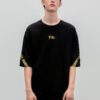 Estilo de pareja de pantalones cortos holgados, negro