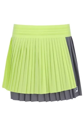 Falda de tenis plisada con corte cruzado para mujer de Lemon