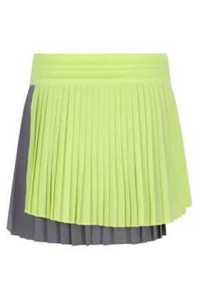 Falda de tenis plisada con corte cruzado para mujer de Lemon