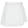 Falda de tenis plisada cruzada para mujer en blanco roto