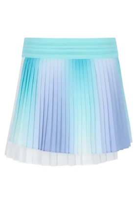 Falda de tenis plisada cruzada para mujer en color aguamarina