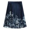Falda larga casual «Navy White»