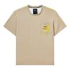 Fila x 3.1 Phillip Lim: Camiseta deportiva de manga corta, cuello redondo, transpirable y con bolsillo con estampado del logotipo para hombre, color marrón