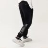 Fila x Mihara Pantalones largos deportivos de punto para uso casual, color negro