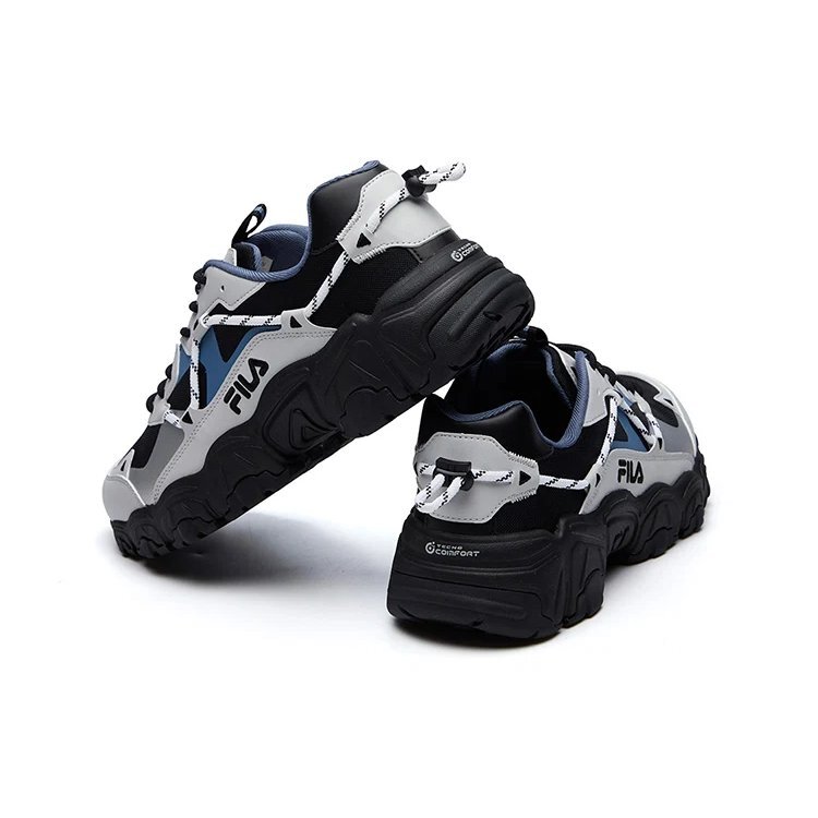 Fluid Low Tops Negro Gris Azul