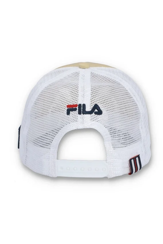 Gorra clásica beige Addie Slogan de neopreno con parte trasera de malla