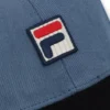 Gorra de béisbol de pana Clarke con bloques de color en índigo vintage
