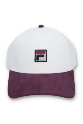 Gorra de béisbol de pana con bloques de color de Gardenia Clarke