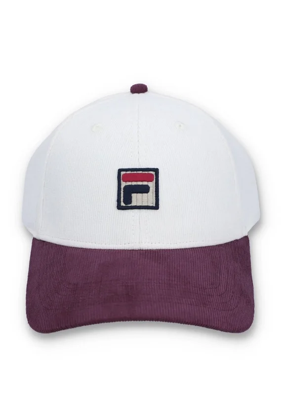 Gorra de béisbol de pana con bloques de color de Gardenia Clarke
