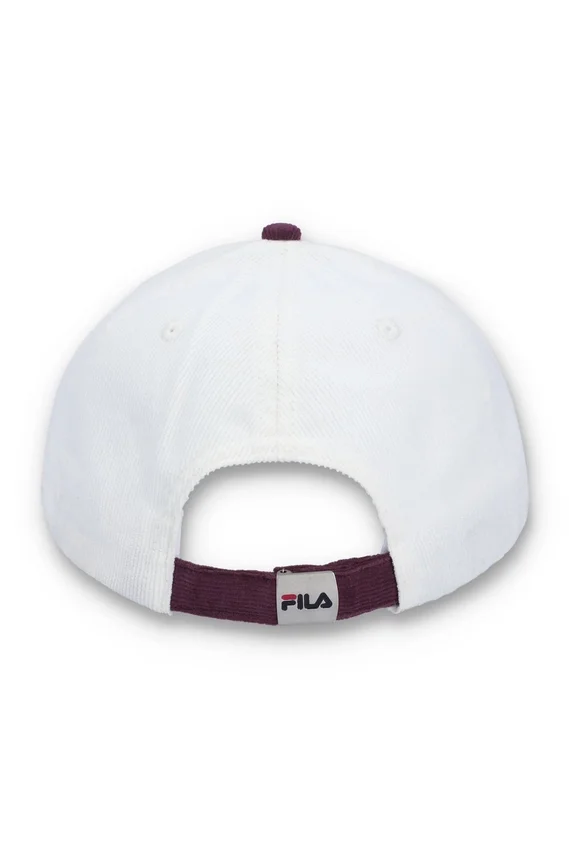 Gorra de béisbol de pana con bloques de color de Gardenia Clarke
